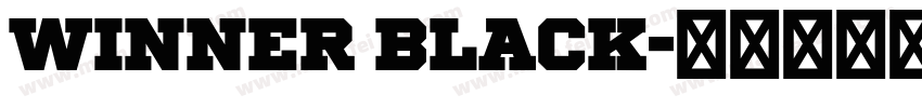 Winner Black字体转换